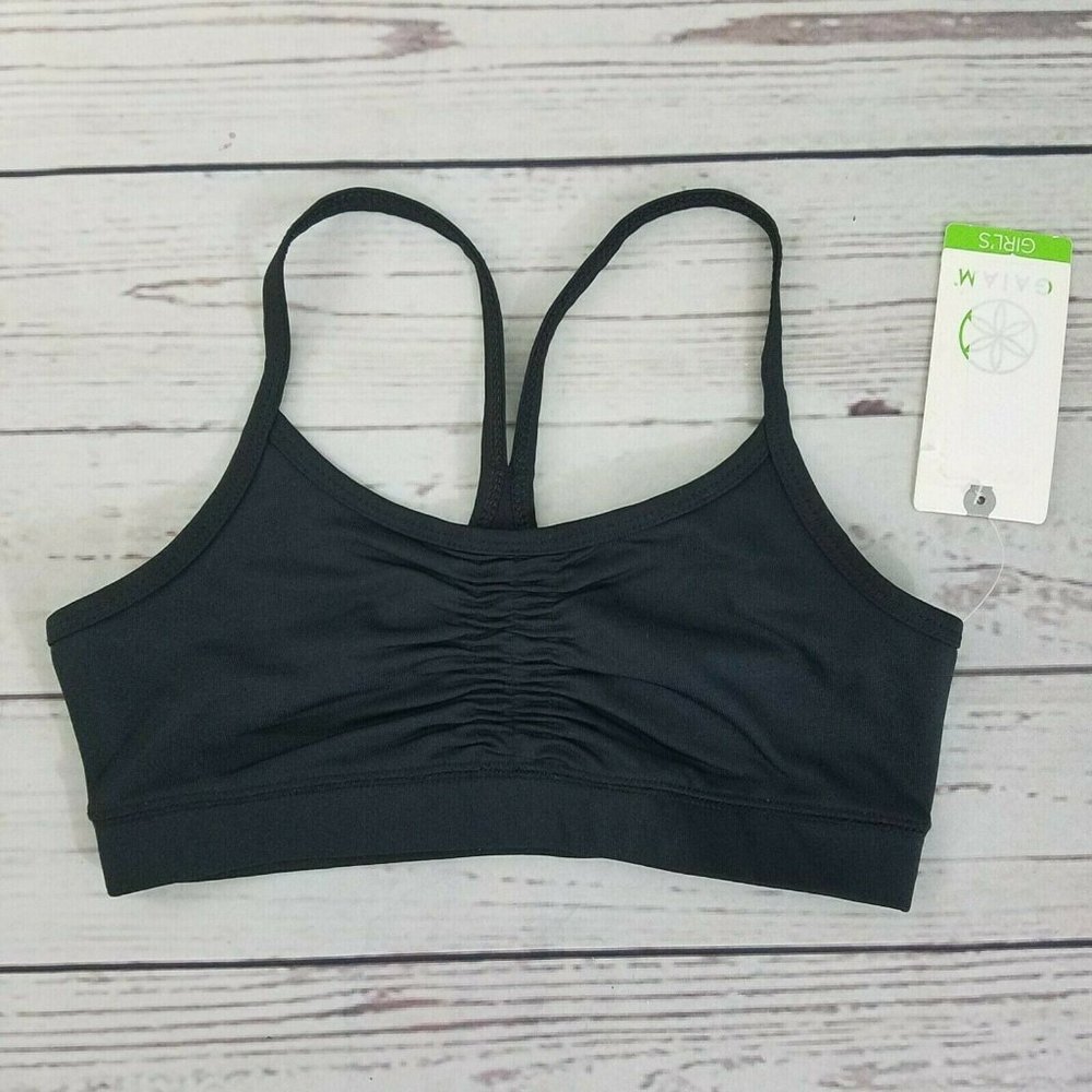 Gaiam Girls Yoga Sports Bra Size Small (7-8)